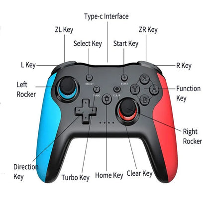YLW MG25Z Wireless Controller: Bluetooth Gamepad for Lag-Free Gaming on Nintendo Switch